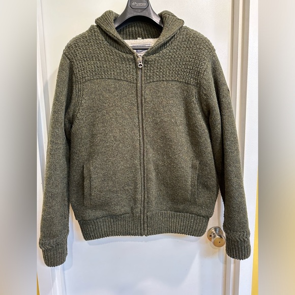 SCHOTT Shawl Collar Sweater style: F1522Jacket- Sz Large - Picture 3 of 16